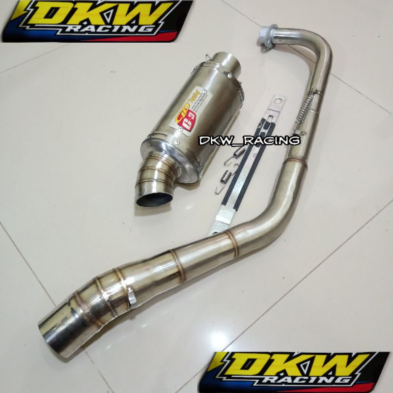 Knalpot Racing CLD C3 Oval Jupiter z Vega R Blade Revo Karisma Supra 125 Grand dll
