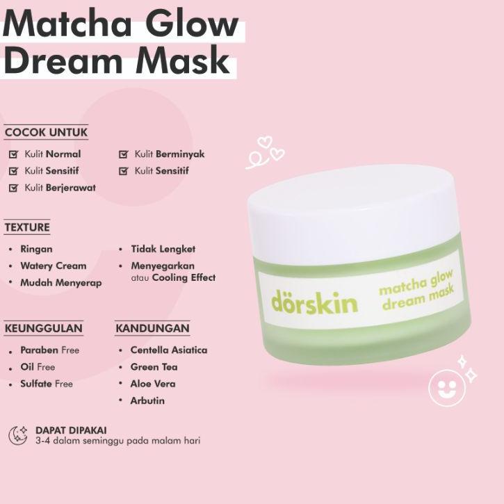 Dorskin Matcha Glow Dream Mask 30gr