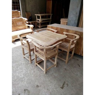  Grosir  Set Meja  Cafe  Dan Restoran Model Minimalis Kayu 