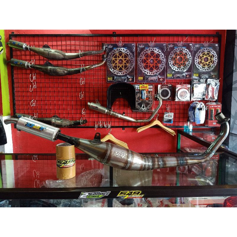 Knalpot D2T Satria std racing dot samping