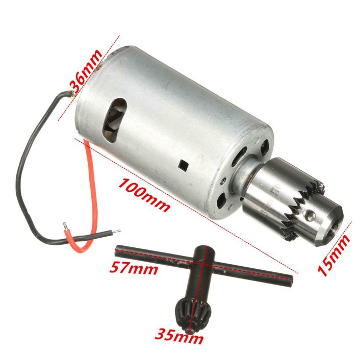 Motor Dinamo DC 12V-24V 555 untuk Bor Tangan Elektrik DIY