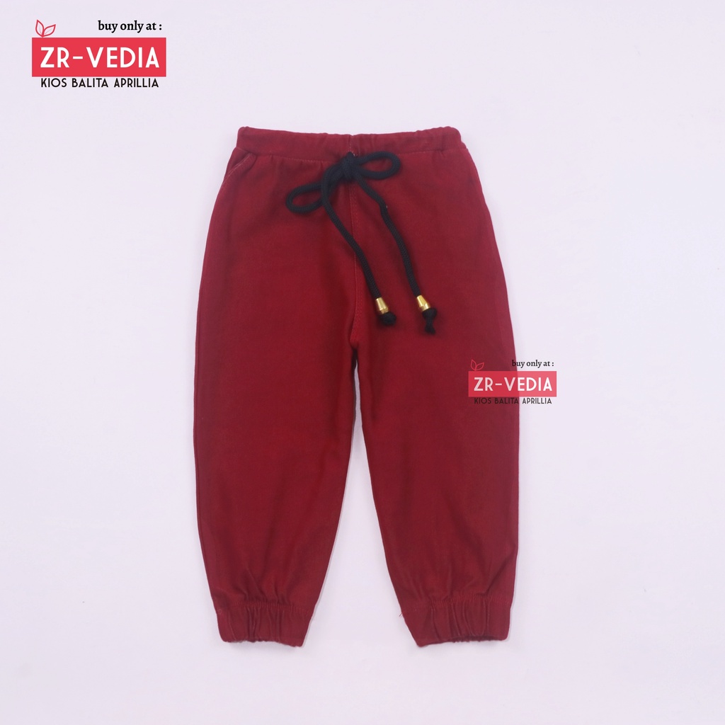 Jogger PREMIUM Polos Uk 1-2 Tahun /  Jeans Joger Denim Pants Celana Panjang Anak Laki Perempuan