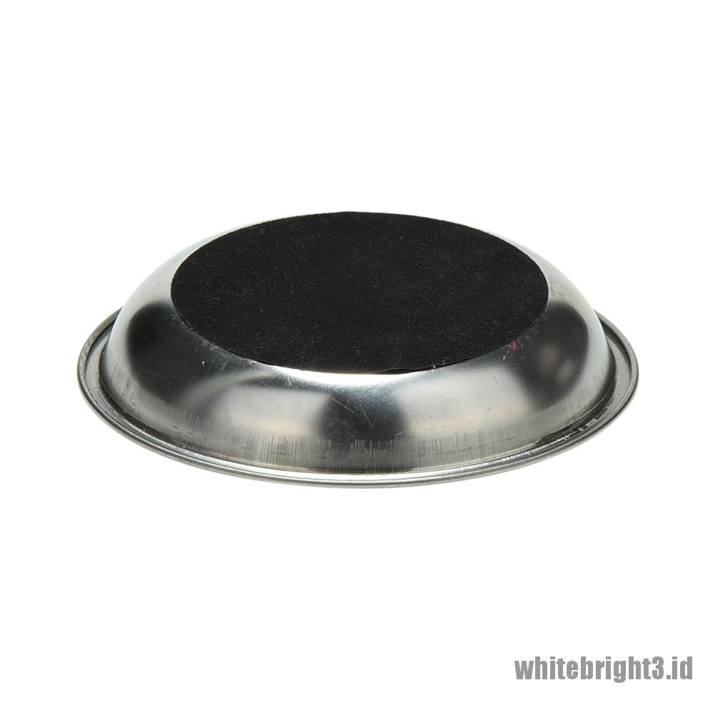 {white3} 1 Pcs Coin Through Glass Steel Cup Mat Magic Props Party Close-up Magic Trick