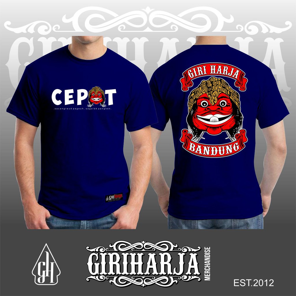 Kaos wayang golek Cepot / kaos wayang golek Giri Harja / Kaos wayang golek sunda / kaos tangan pende