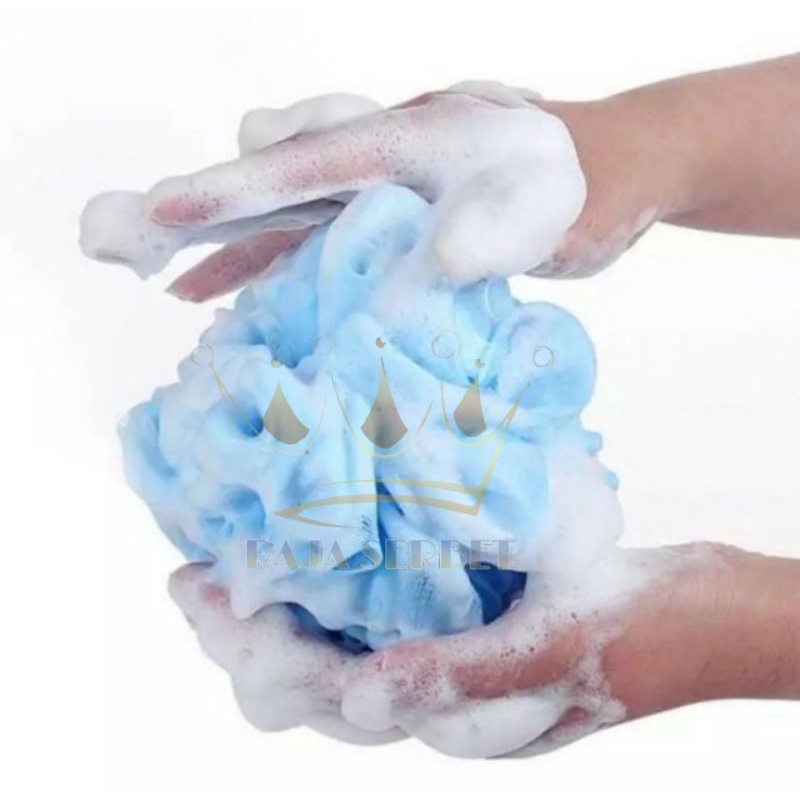 Spons Mandi Tebal - Shower Puff Bath Sponge - Warna Random