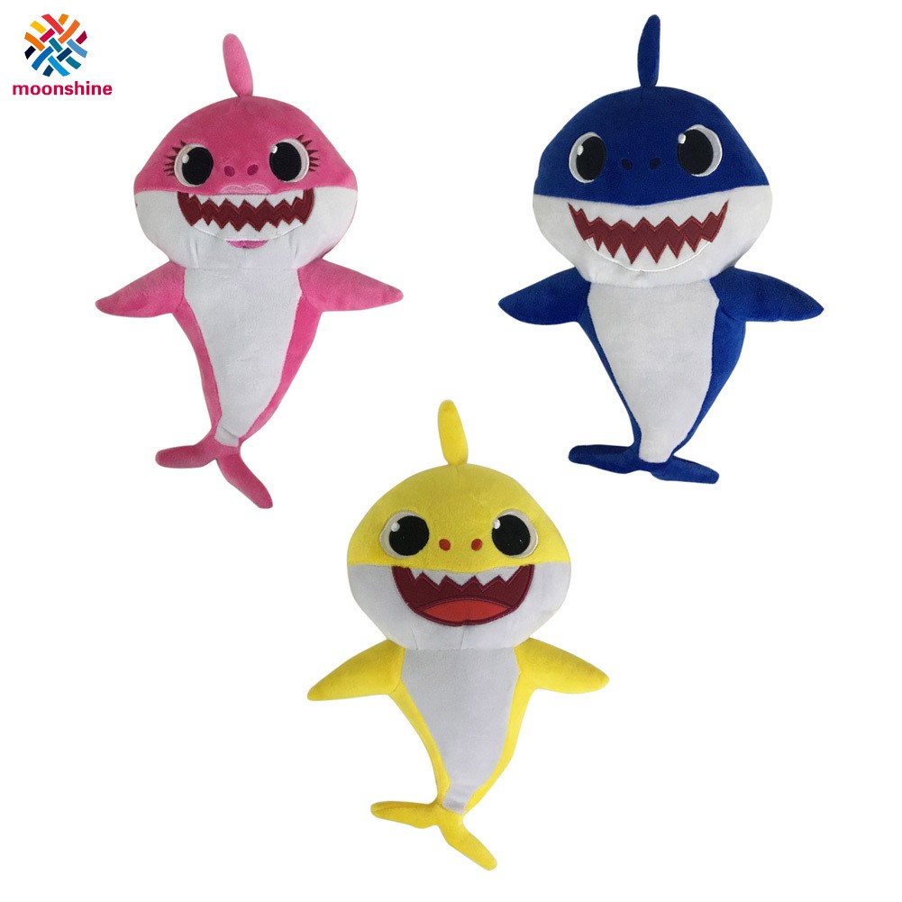 Boneka Plush Model Kartun Binatang Ikan Hiu Untuk Hadiah Natal