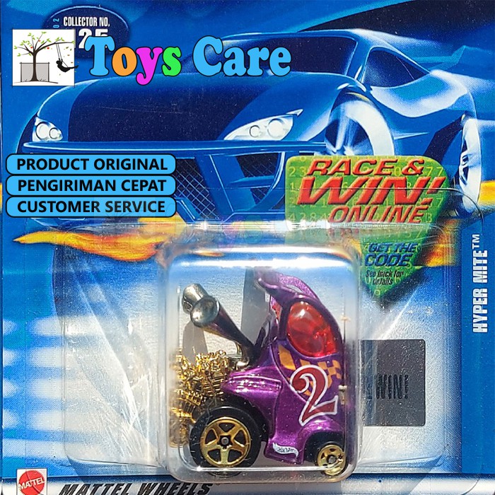 HOTWHEELS HYPER MITE 2002 UNGU RACE & WIN ORIGINAL HW IMAGINATION PROMO FLASH SALE