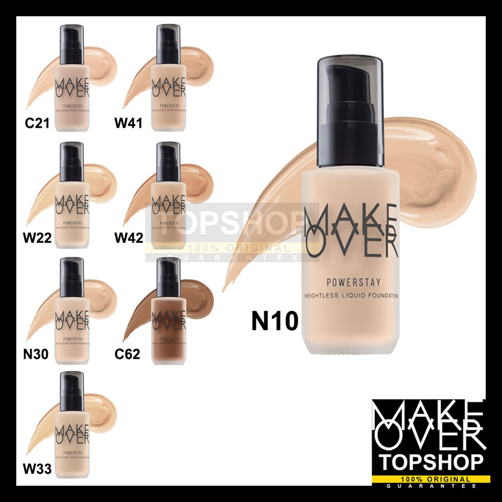 MAKE OVER Powerstay Weightless Liquid Foundation 24H Oil Control