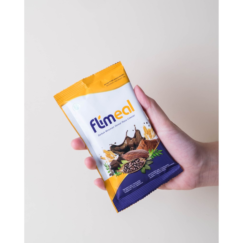 Flimeal 1 sachet Percobaan Meal Replacement Flimty Fiber Susu Diet Coklat Pelangsing Penurun berat badan Pengganti Makan Malam