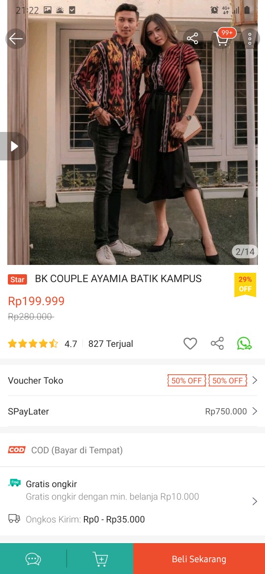 Couple Ayamia Batik Kampus