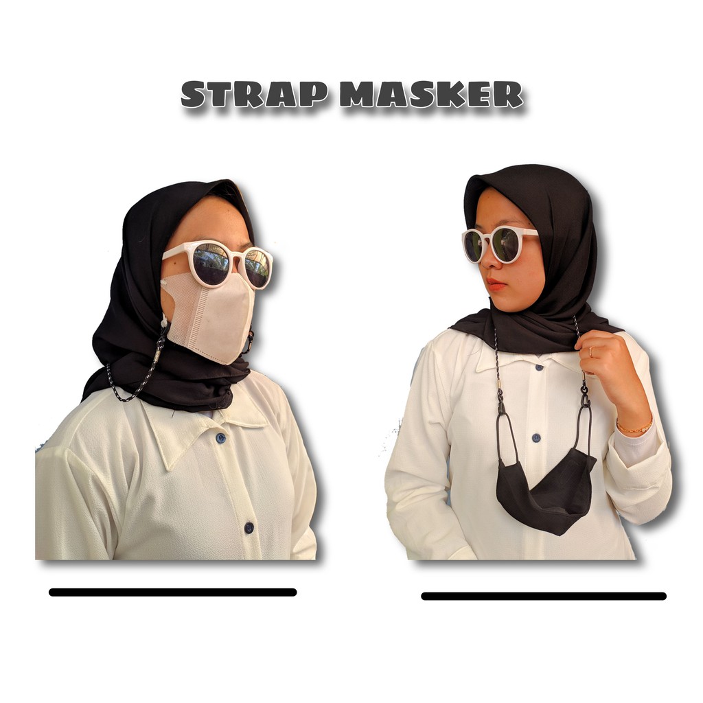 Strap Masker Hijab Tali Masker Strap Masker Korea Gantungan Masker TALI KONEKTOR KALUNG  Pria Wanita