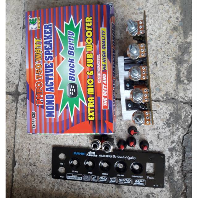 kit mono speaker aktif mic subwoofer type 630