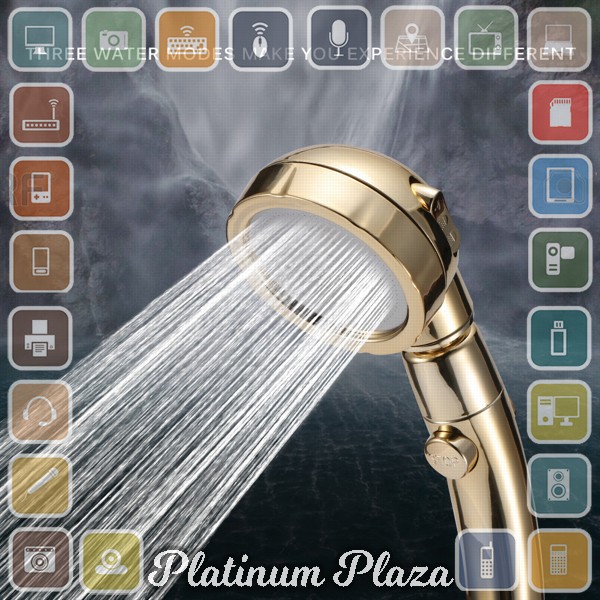 BAKALA Kepala Shower Mandi Rotating 360 Degrees With 3 Mode Water Pressure - BR-2223`3MDMTT-- Silver