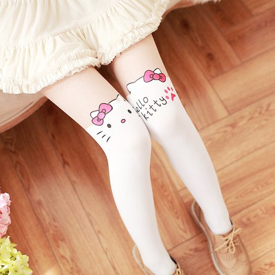 PH-32 pantyhose stocking hello kitty hellokitty cat kucing overknee socks