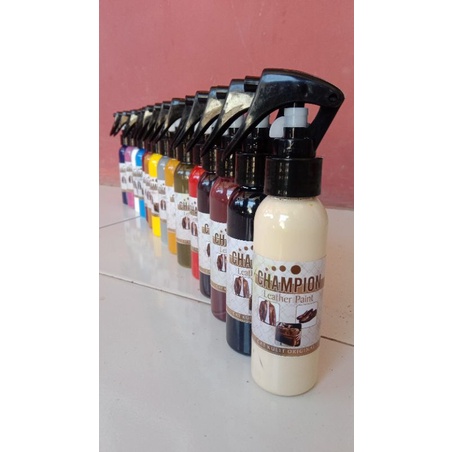 cat kulit asli,warna putih gading 100 ml,cat jaket kulit,sepatu kulit,tas kulit dll