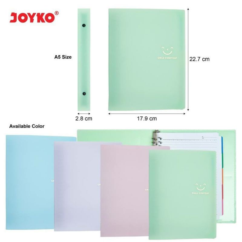 

MYUME.STORE || BINDER pastel A5 JOYKO Binder Note Joyko A5-MHPTSM-517