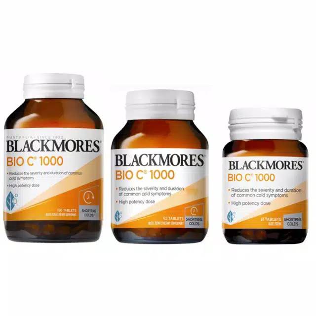 Blackmores Vitamin C Bio C 1000mg Isi 150tablet Vitamin Blackmores Shopee Indonesia