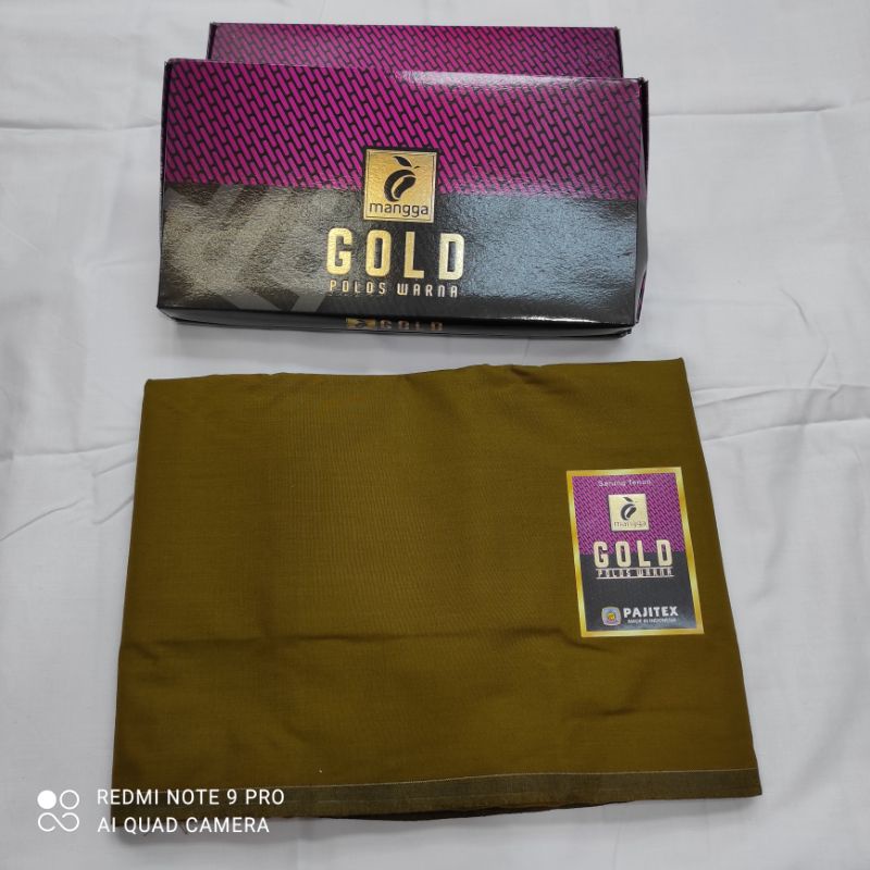 Sarung Mangga Hitam Polos Gold Original Grosir Varian Warna