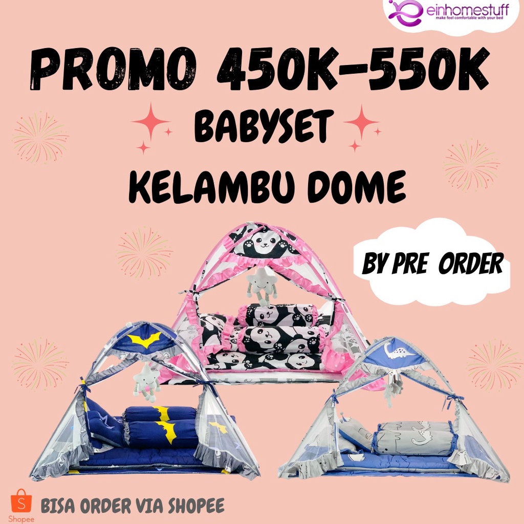 Einhomestuff Promo Babyset KelambuDome Aneka Motif dan Bahan