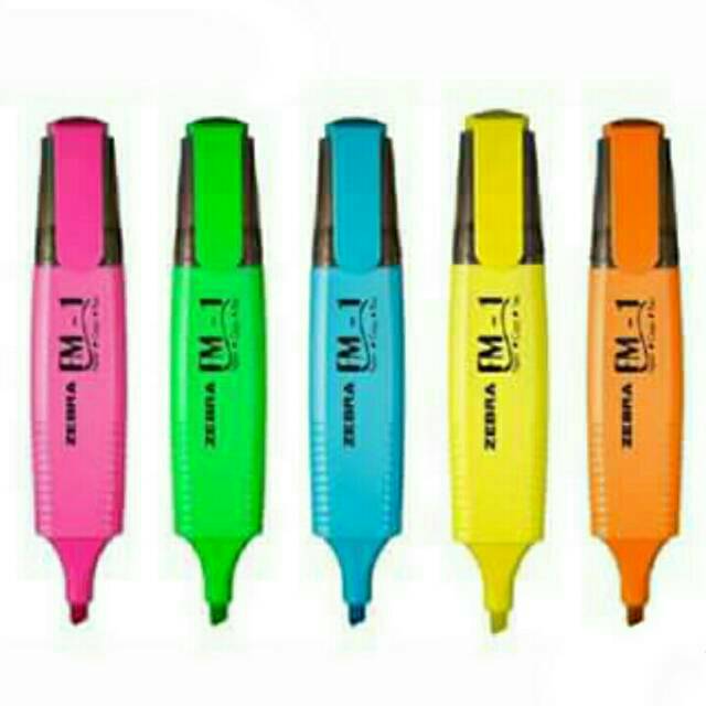 

Zebra Highlighter FM-1 Ready 5 Warna Produk Zebra Stabillo