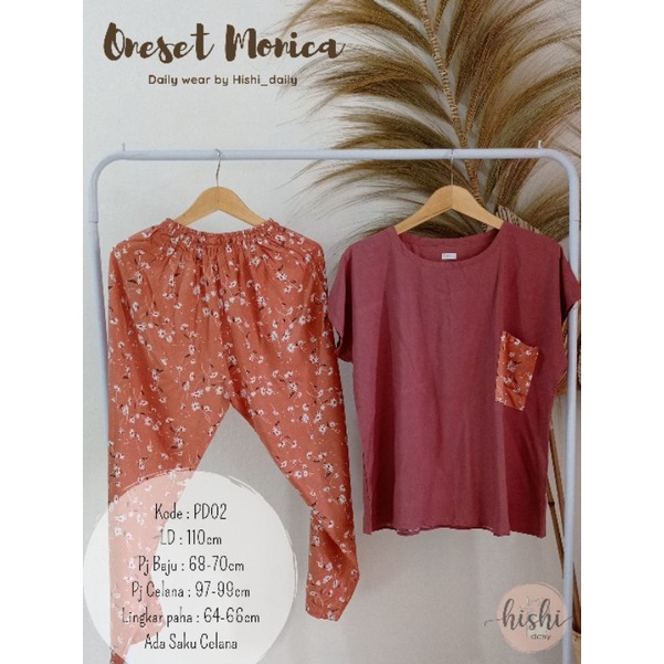 ONESET KOMBINASI RAYON VISCOSE /PIYAMA LUCU /BAJU TIDUR by Hishi_daily