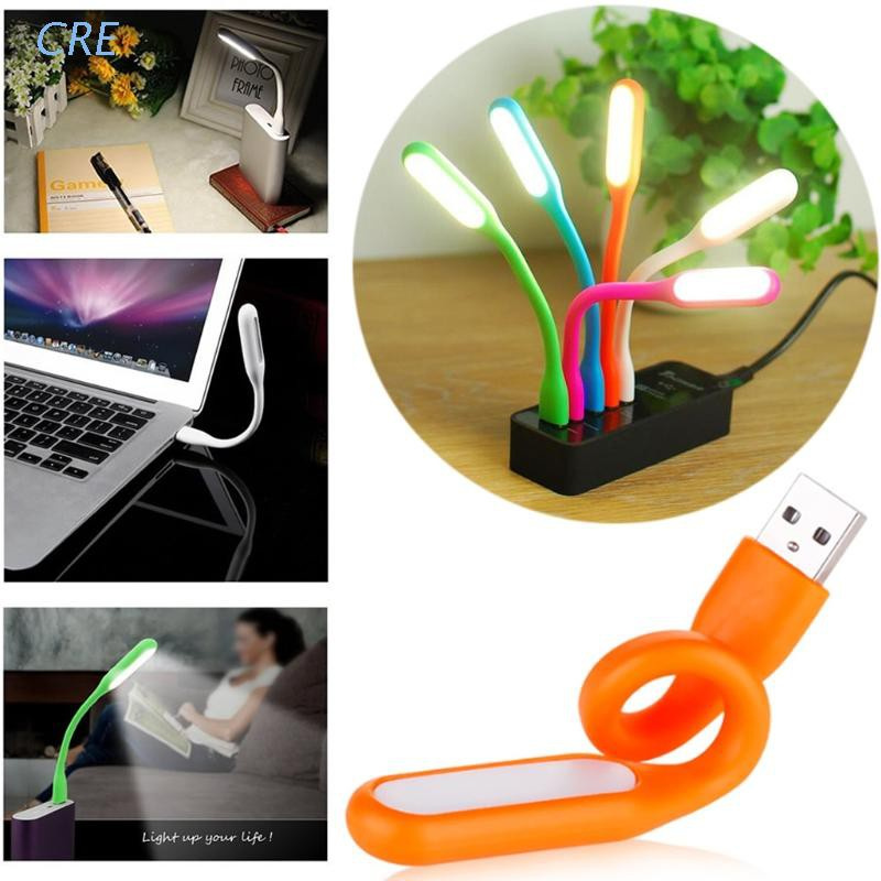 CRE  New Flexible USB LED Light Mini Lamp for Computer Laptop Notebook PC Power Bank