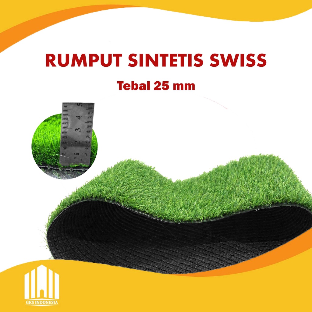 Rumput Sintetis Swiss 25 mm Uk. 200 x 50 cm Best Quality