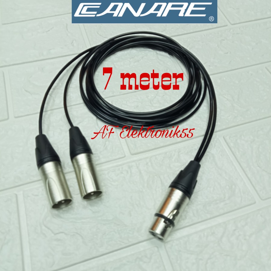 Kabel Canare Jack 2 XLR Male To XLR Female