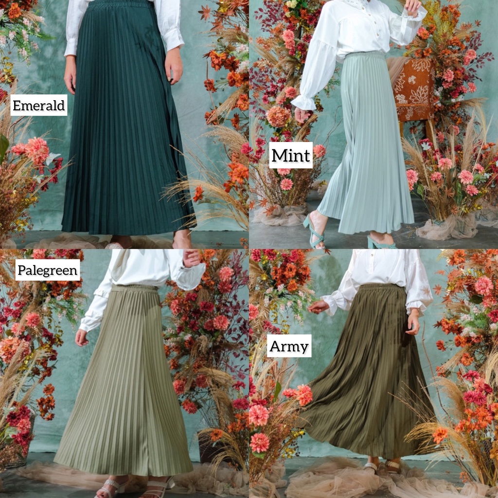 Jual Rok Panjang Plisket Premium Termurah Rok Plisket Murah Rok Panjang Premium Termurah 3287