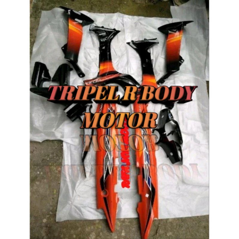 full body halus yamha fizr f1z hitam orange 2003