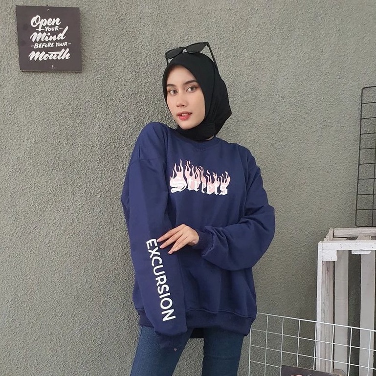 Street Sweater XXL - Sweater Oversize Unisex Terbaru