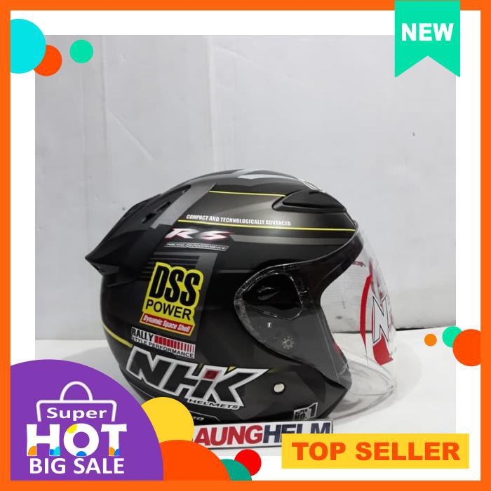 HELM NHK R6 RALLY BLACK DOFF SILVER
