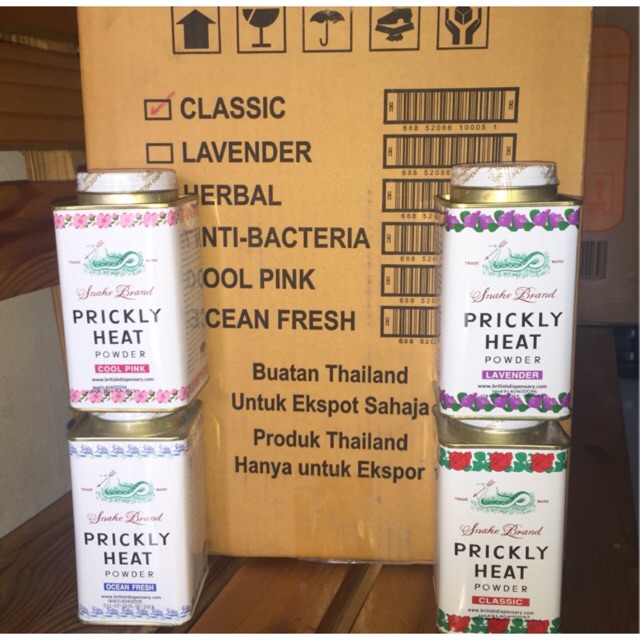 Prickly Heat Powder 150 gram (kecil) PHP Snake brand powder