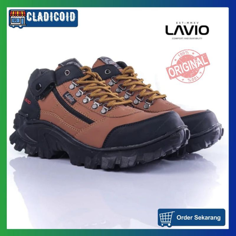 LAVIO E95 Sepatu Safety Ujung Besi High Quality Premium Boot Gunung Kerja Lapangan Outdoor Touring Hiking