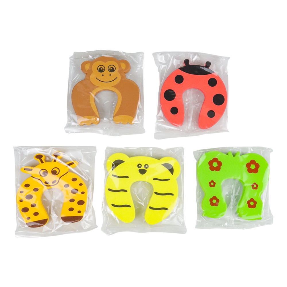 [BAYI &amp; EMAK] - Penahan Pintu Laci Anti Kejepit Perlindungan Bayi Safety Baby Door Stopper 5 PCS - L-8801 - Multi-Color