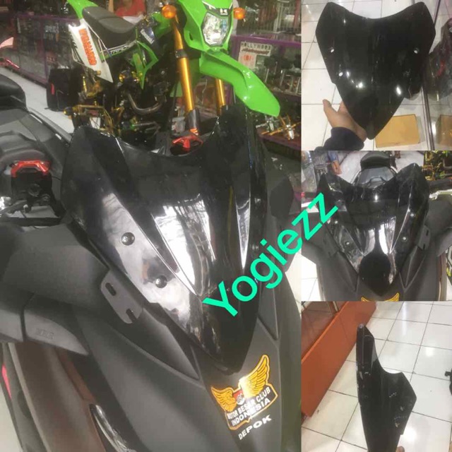 Winshield xmax mhr racing laser cutting visor yamaha xmax 250 mhr racing