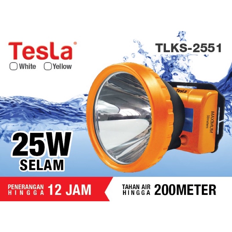 TESLA SENTER KEPALA SELAM 25 WATT 25W TLKS 2551