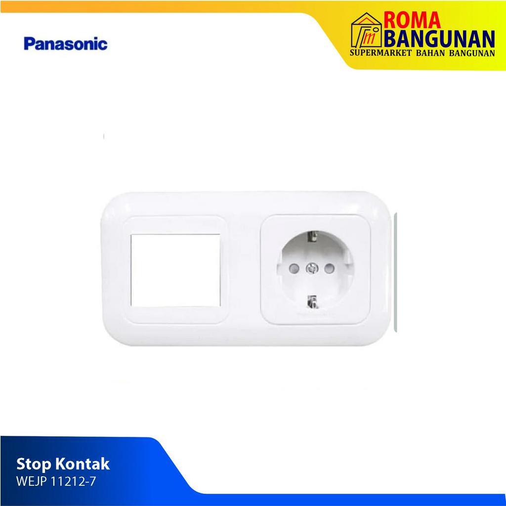 Panasonic Stop Kontak / Stop Kontak Saklar WEJP 11212-7 White