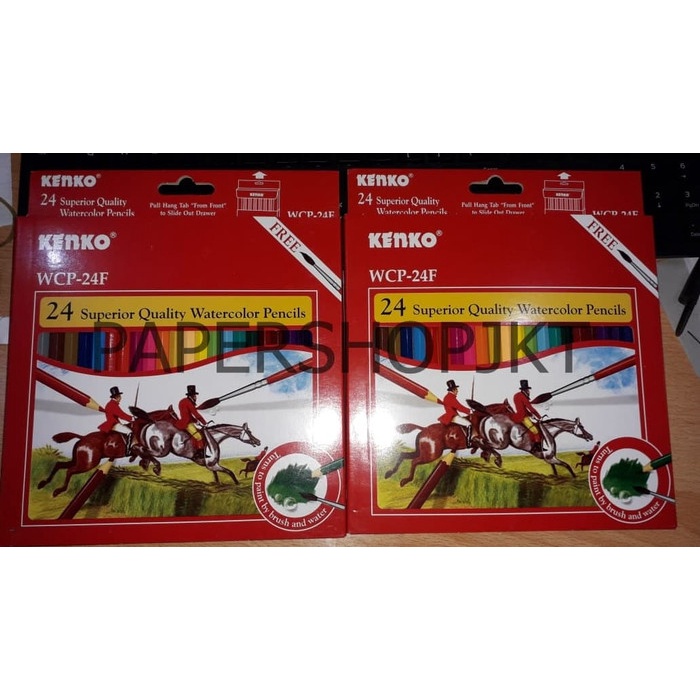 

WARNAPENSIL- KENKO 24 SUPERIOR QUALITY WATERCOLOR PENCILS WCP-24F -PENSIL WARNA