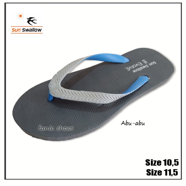 Sun Swallow Evolve 10,5 dan 11,5 / Sandal Jepit Rumah / Sandal Santai / Sandal Karet / Sandal Wudhu