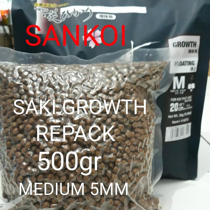 

saki hikari growth size medium /m /repacking /repack 500 g /500 gr