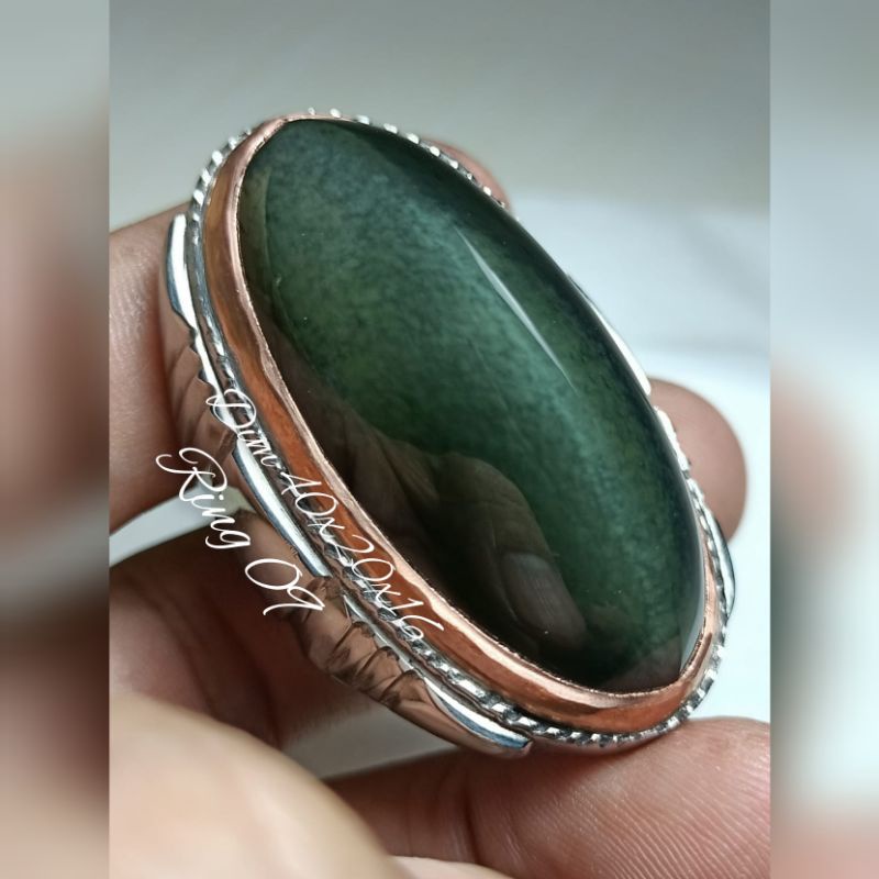 Cincin batu pandan lumut sisik betik halus kelas penikmat harga sesuai kualitas