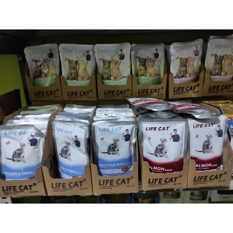 LIFE CAT POUCH MAKANAN KUCING BASAH SACHET