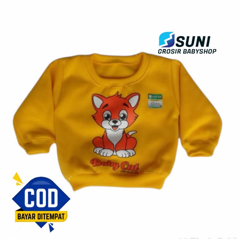 Jaket bayi sweater cat promo