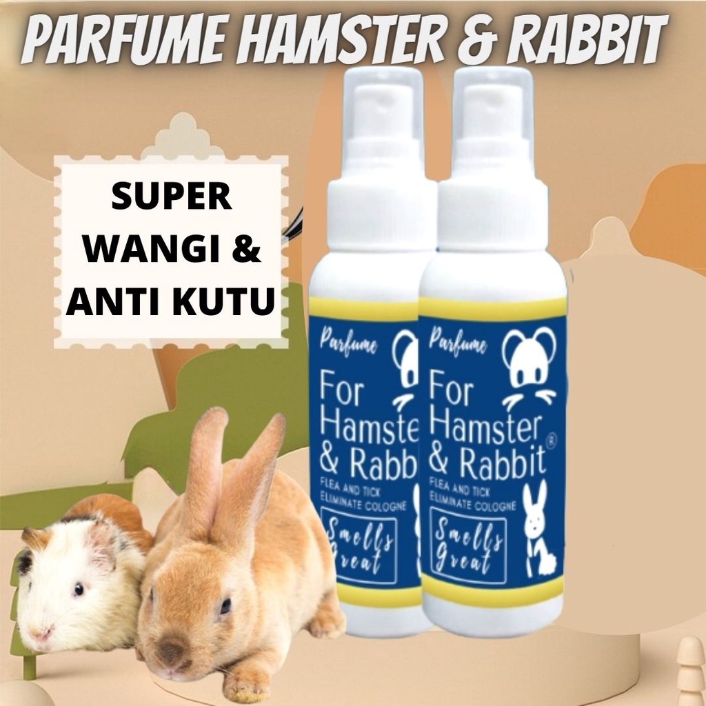 PARFUM KELINCI HAMSTER PELEMBUT BULU PREMIUM WANGI TAHAN LAMA FEZONE