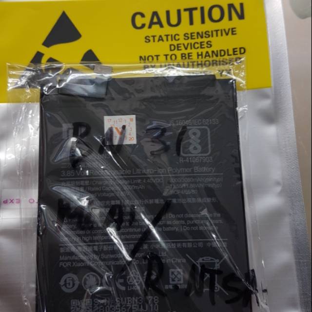 Baterai xiaomi mi a1 & redmi note 5a bn 31 ori