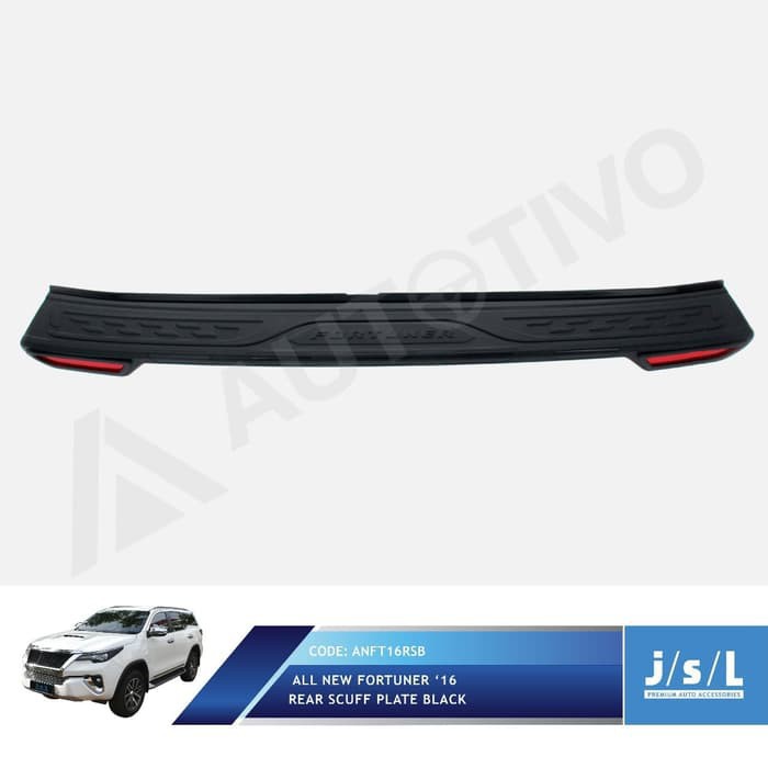 Sillplate Belakang All New FORTUNER 2016 Hitam Reflektor