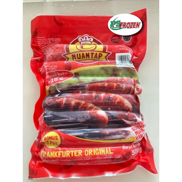 

Muantap Sosis Frankfurter Original 500gr - Sosis Frankfurter Muantap