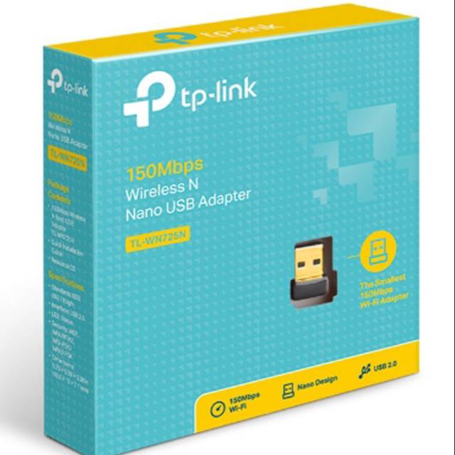 TP-LINK TL-WN725N : TPLink 150Mbps WiFi Wireless N Nano USB Adapter