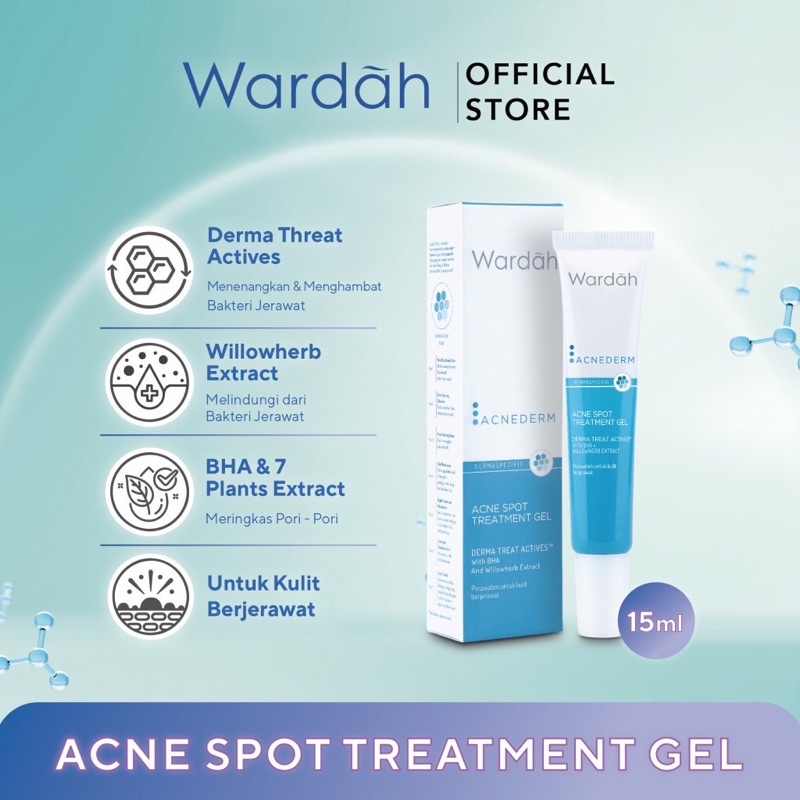 Wardah Acnederm Acne Spot Treatment Gel